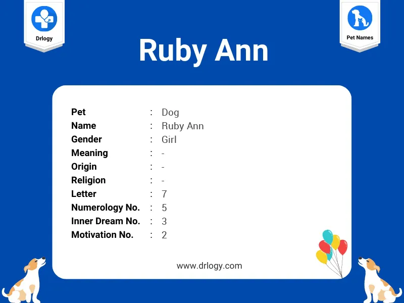 Ruby Ann Name Meaning